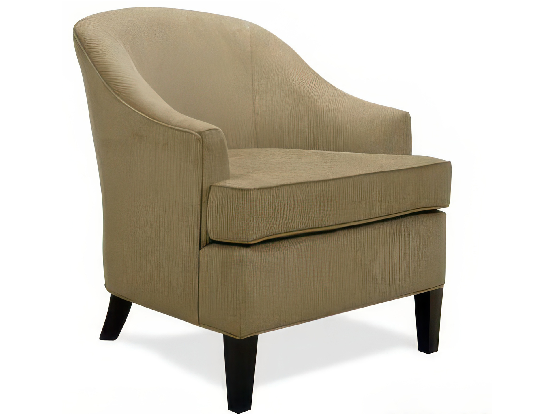 Curved Back Barrel Lounge Chair