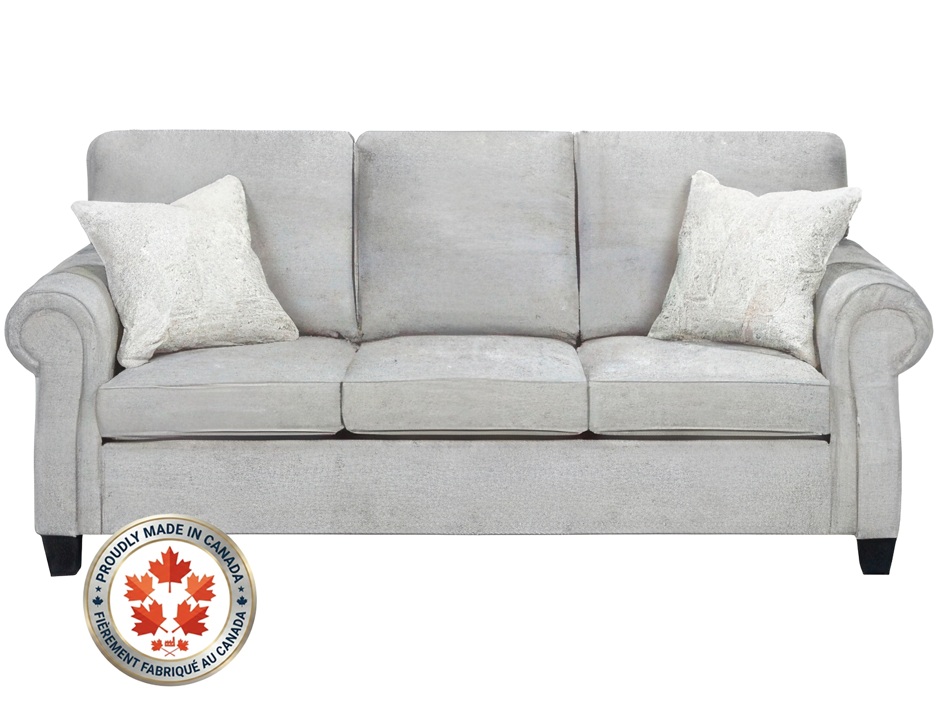 Classic Roll-Arm Three-Seat Sofa